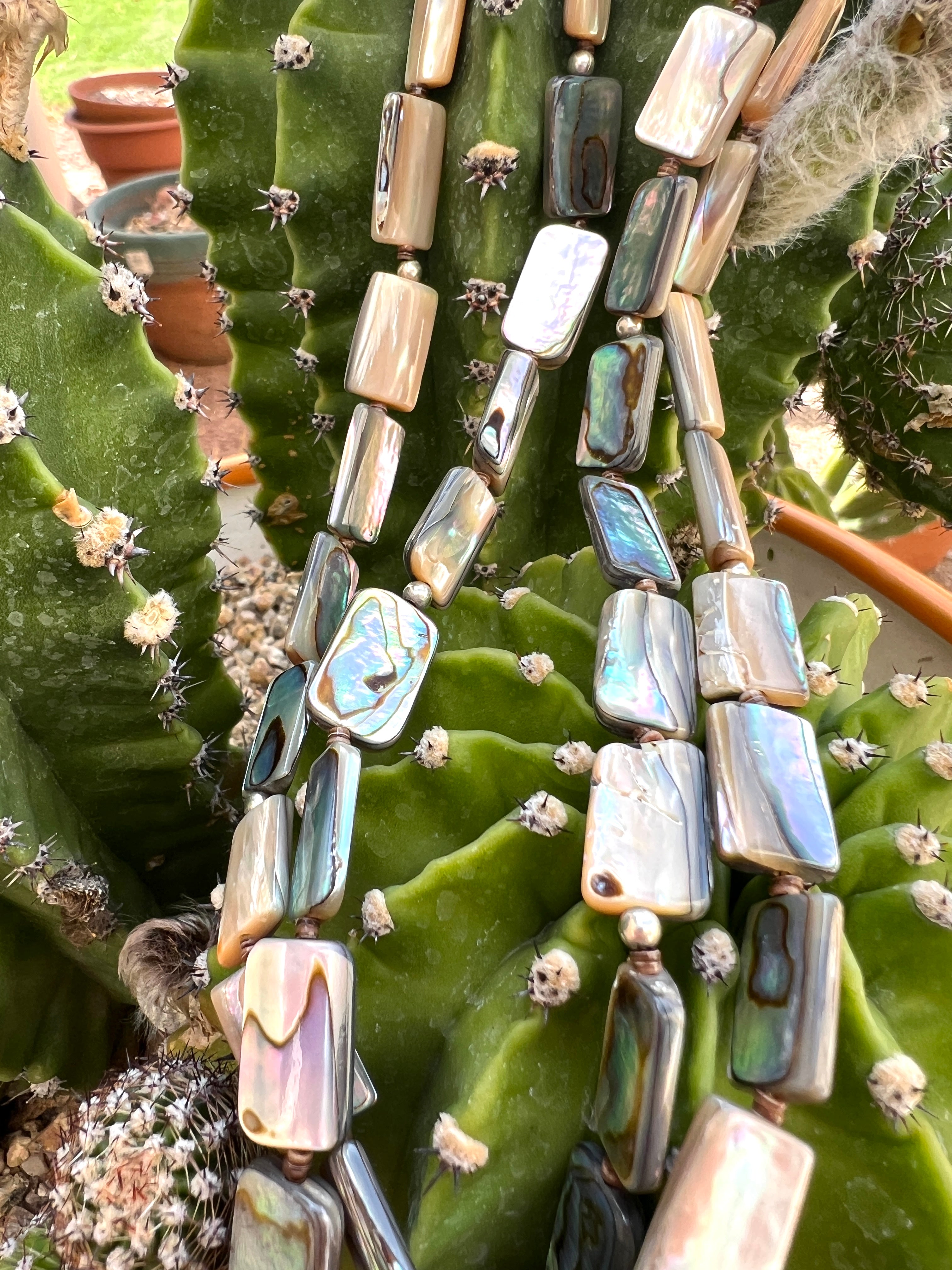 Abalone and Heishi Shell and Turquoise Necklace Santo Domingo