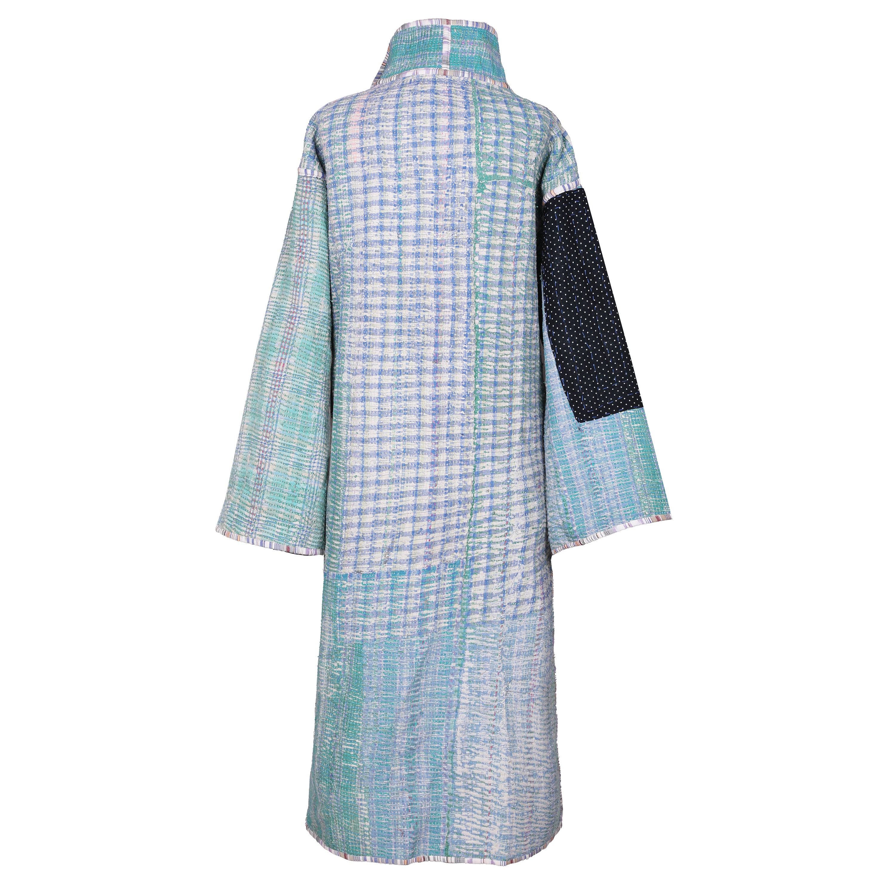 Leela Cotton Vintage Quilted Kantha Coat ONE OF KIND