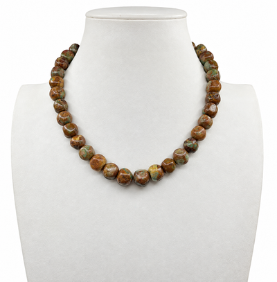 Super Rare King Manassa Turquoise Gumball Necklace Santo Domingo
