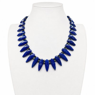 Lapis Tear Drop Necklace Santo Domingo