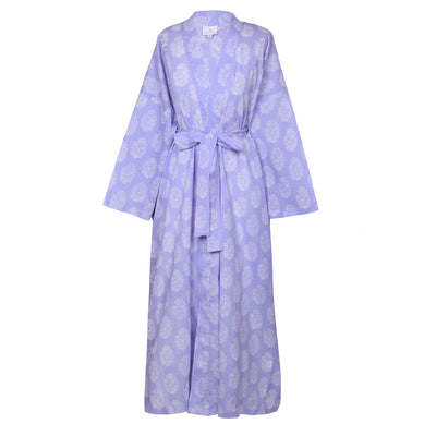 Lilac Amer Cotton Dress Robe