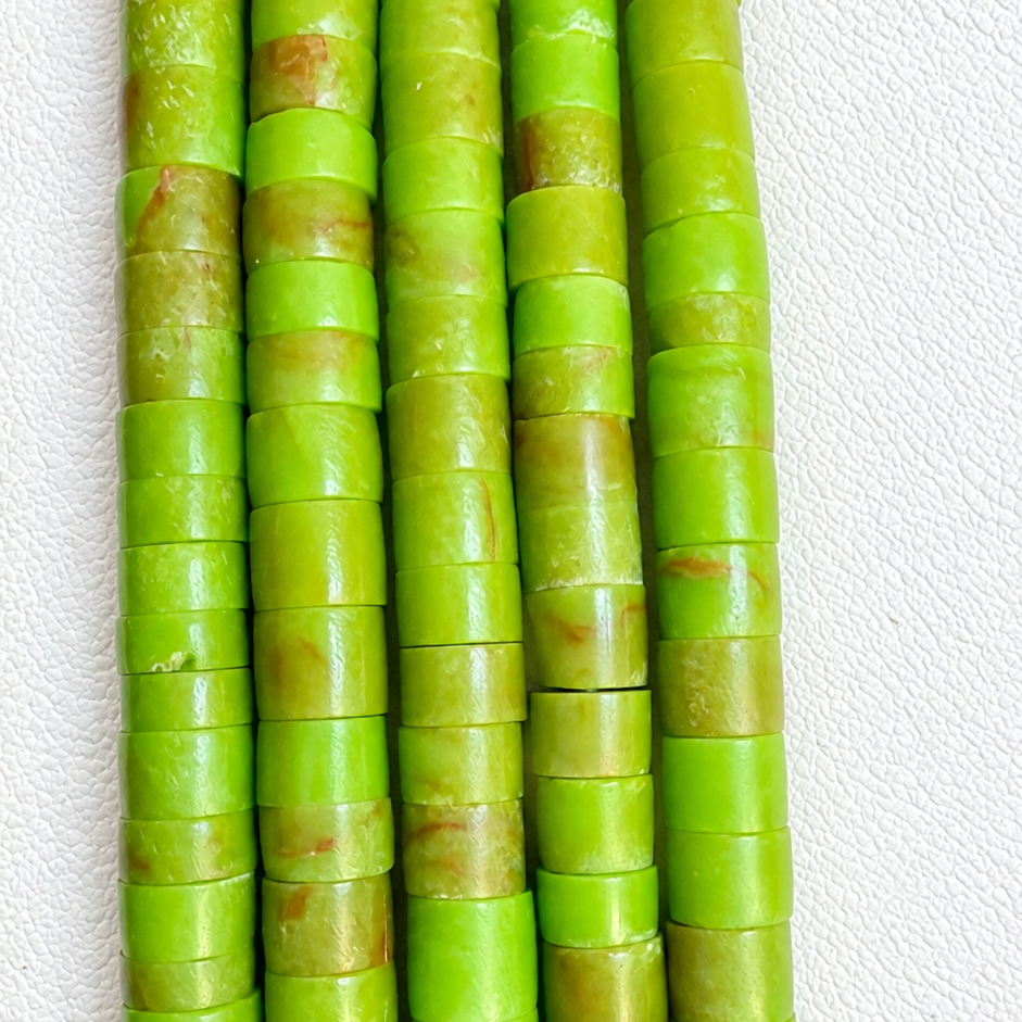 Gaspeite Five Strand Necklace Santo Domingo