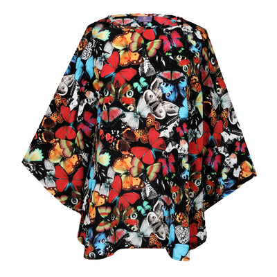 Madama Butterfly Italian Silk Poncho