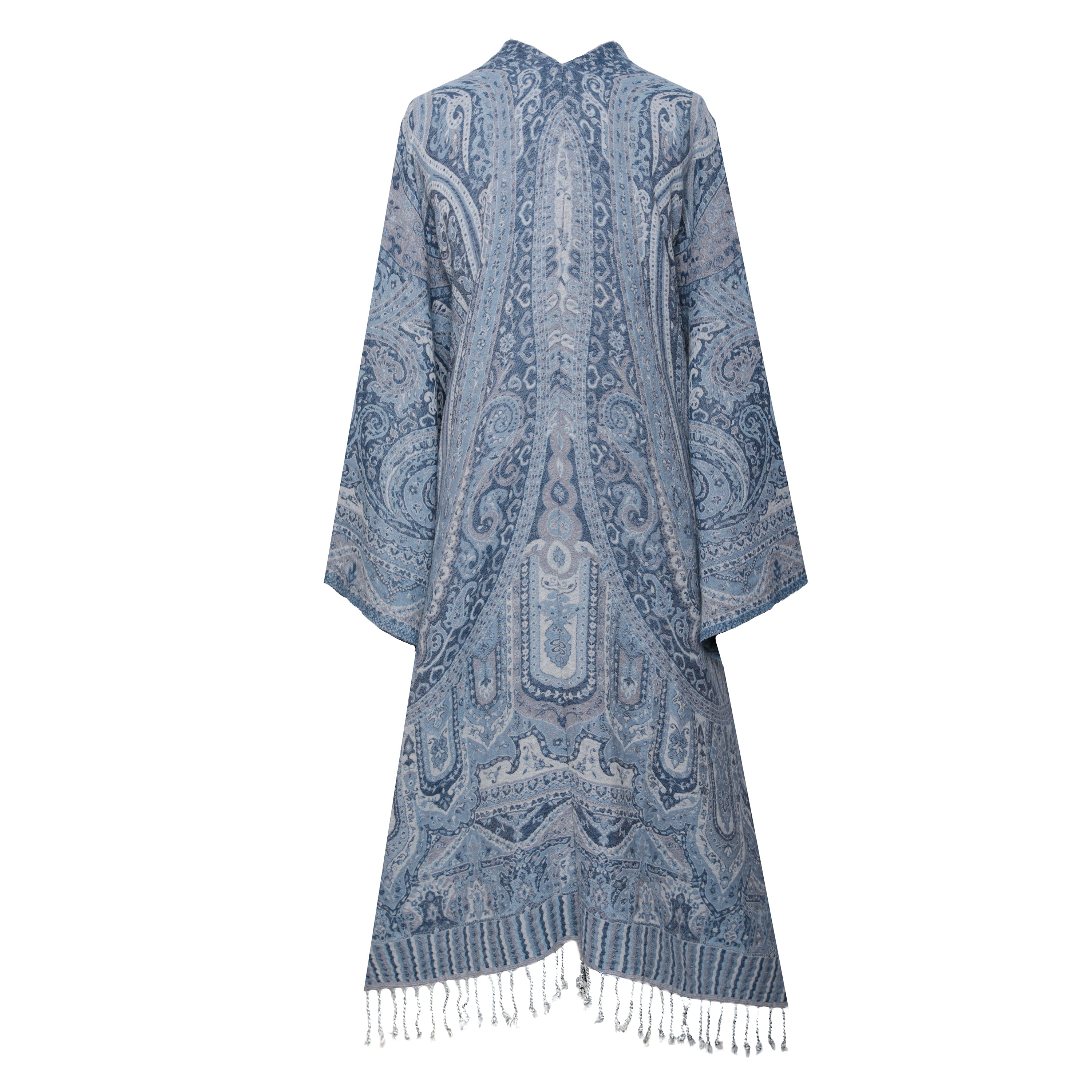Neela Paisley Boiled Wool Kimono Coat