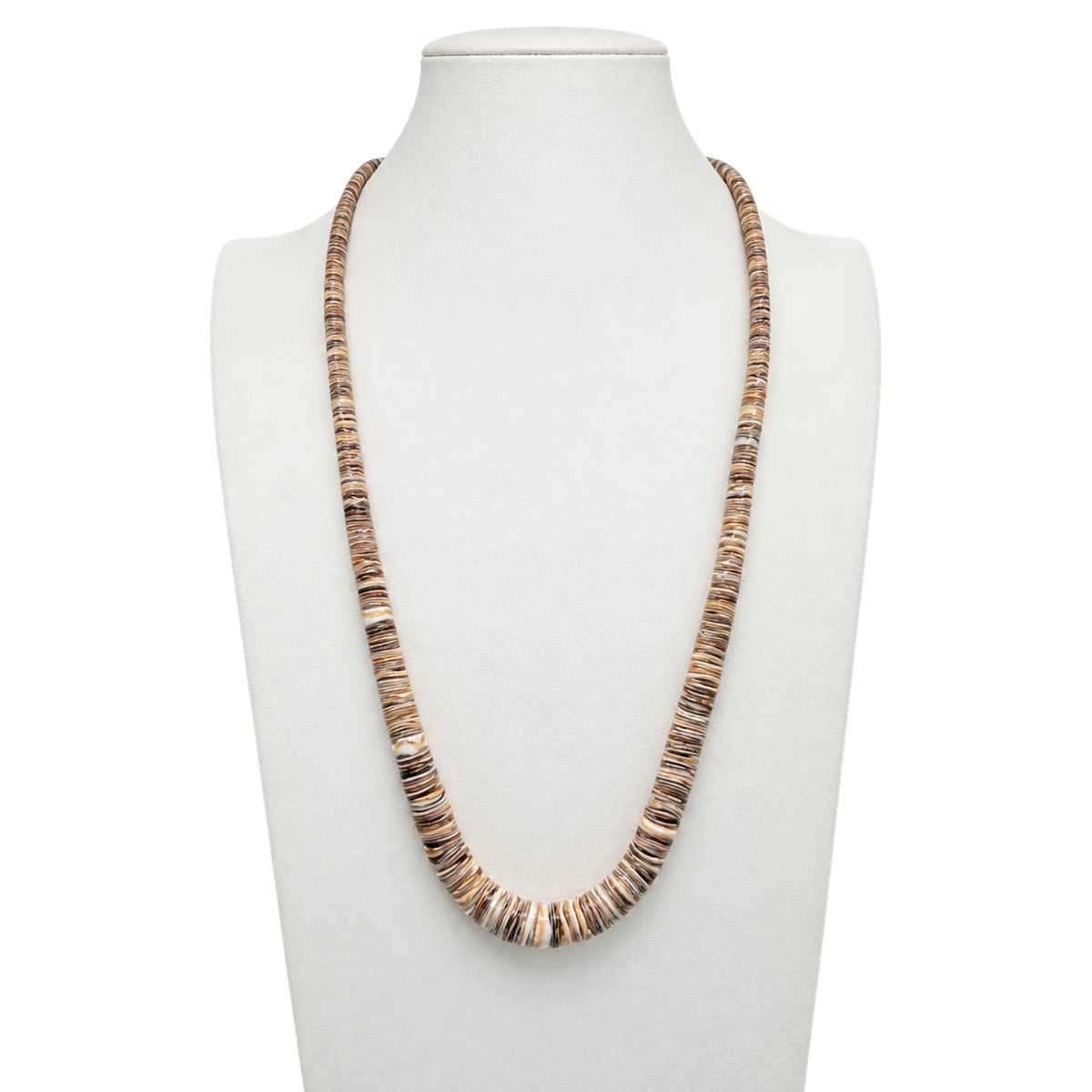 Olive Shell Heishi Necklace Santo Domingo
