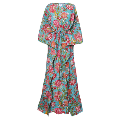 Maui Floral Maxi Kaftan Dress