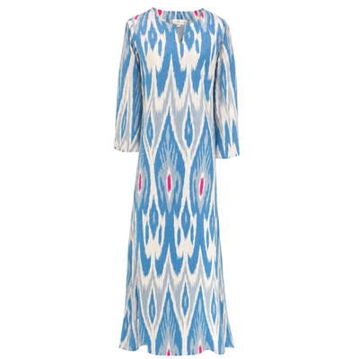 Bekobod Ikat Long Cotton Tunic Dress Limited Edition