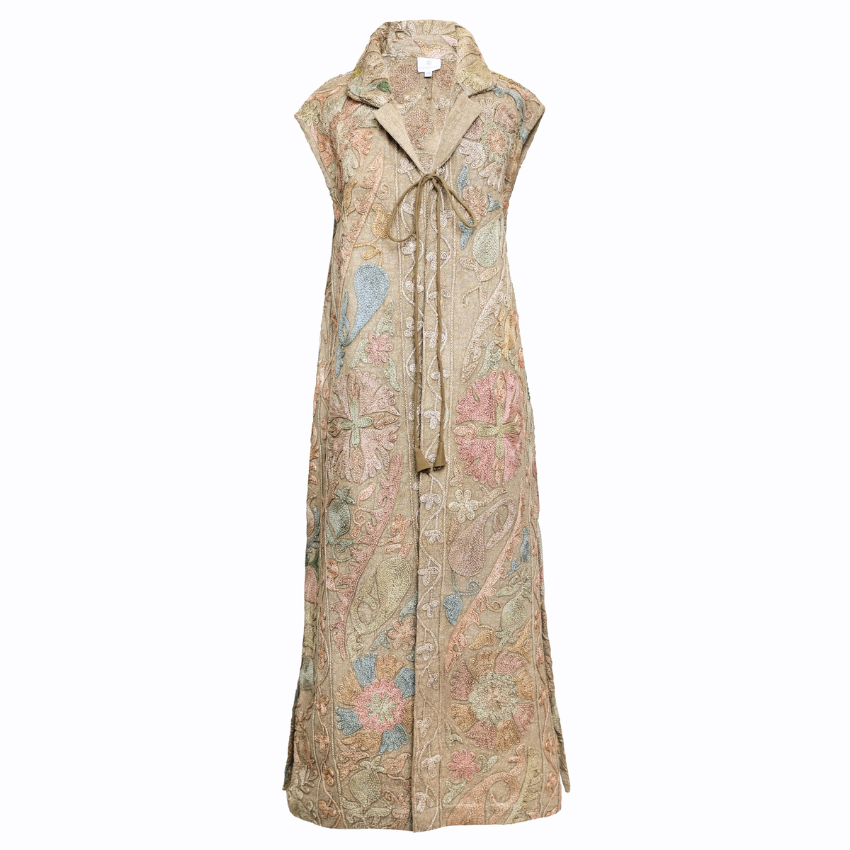 Myra Hand Embroidered Cotton Vest One of a Kind