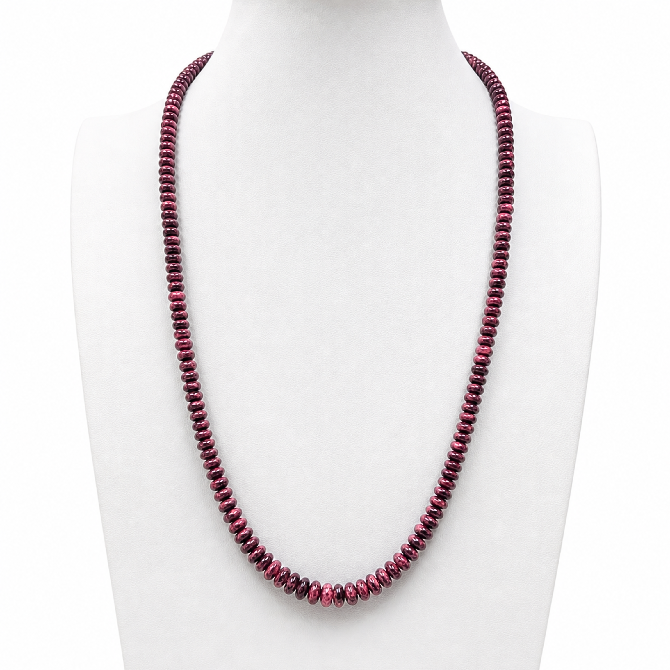 Rare Purple Spiny Oyster Shell Graduated Necklace
