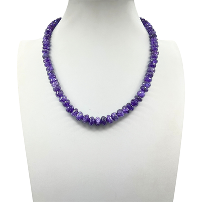 Unique Morado Purple Opal Faceted Necklace
