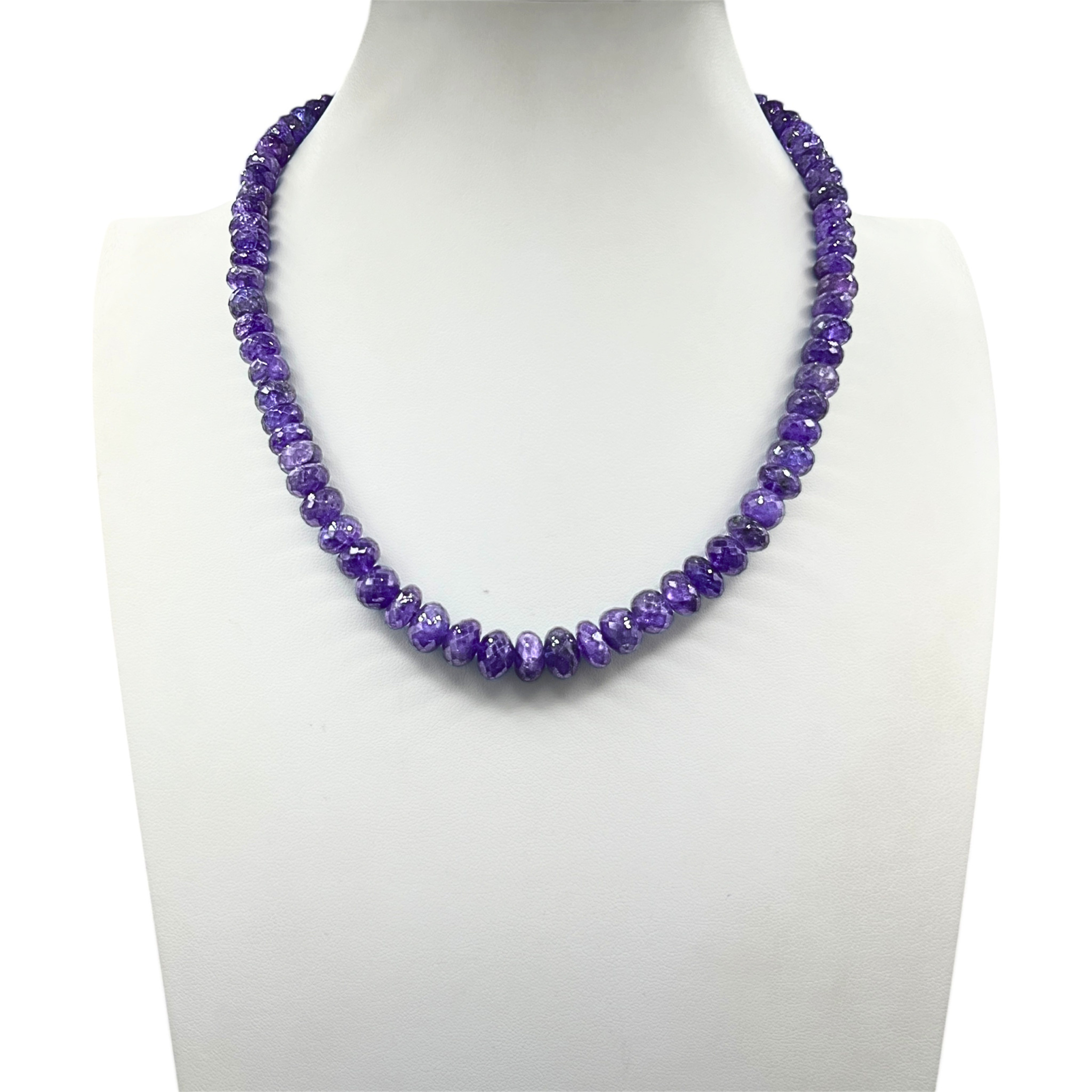 Unique Morado Purple Opal Faceted Necklace