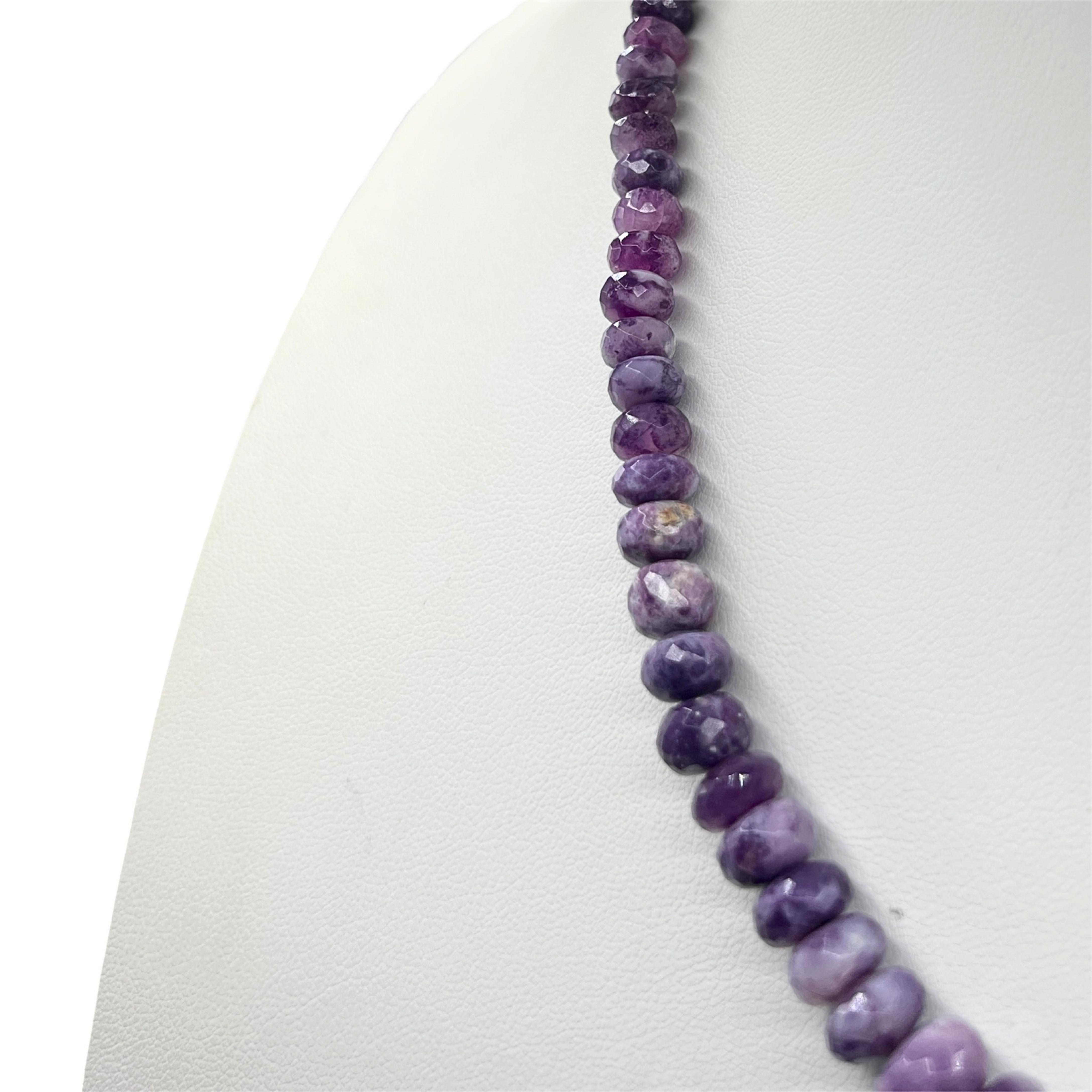 Unique Morado Purple Opal Faceted Necklace