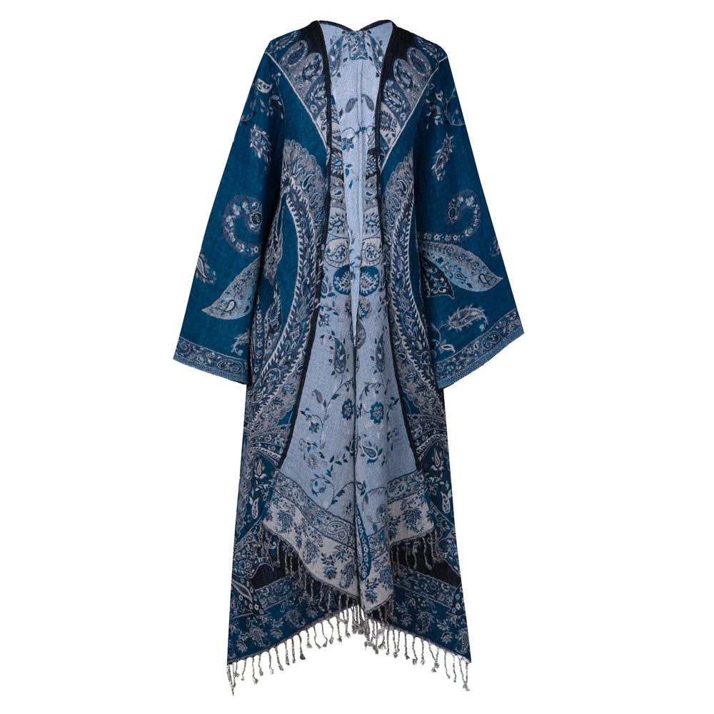 Pescara Paisley Boiled Wool Belted Coat main image 0