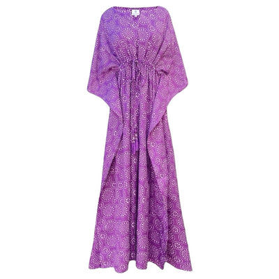 Purple Ronnie Maxi Kaftan Dress