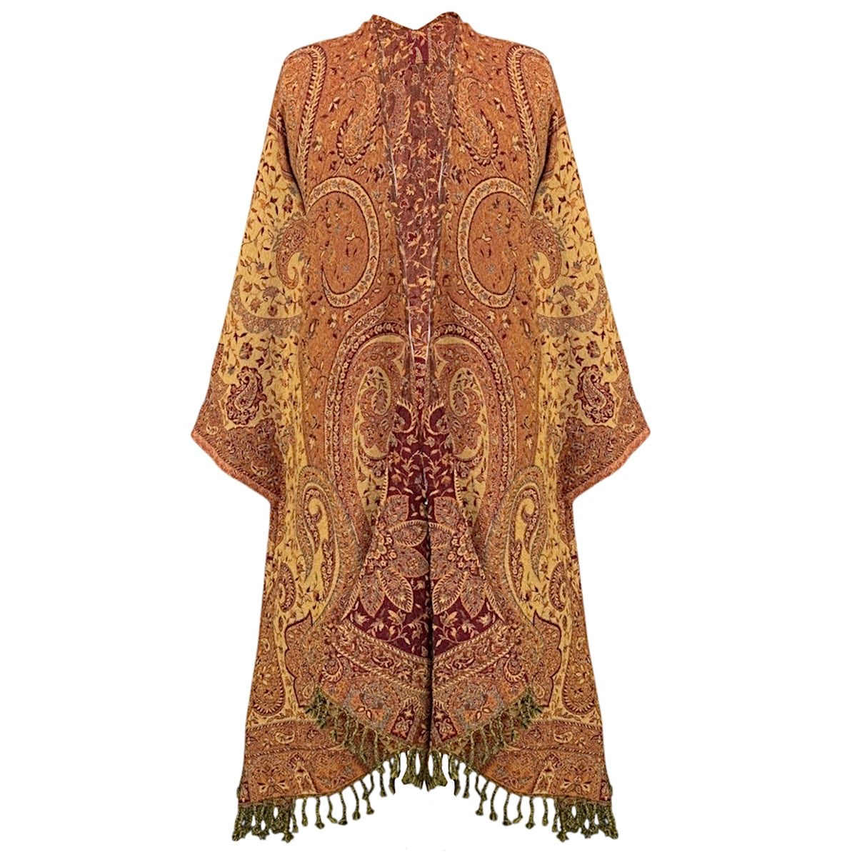 Autumn Spice Paisley Kimono Coat One of a Kind
