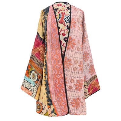 Calangute Kantha Quilted Cotton Jacket Reversible