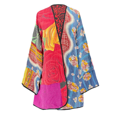 Kovalam Cotton Kantha  Jacket One of a Kind