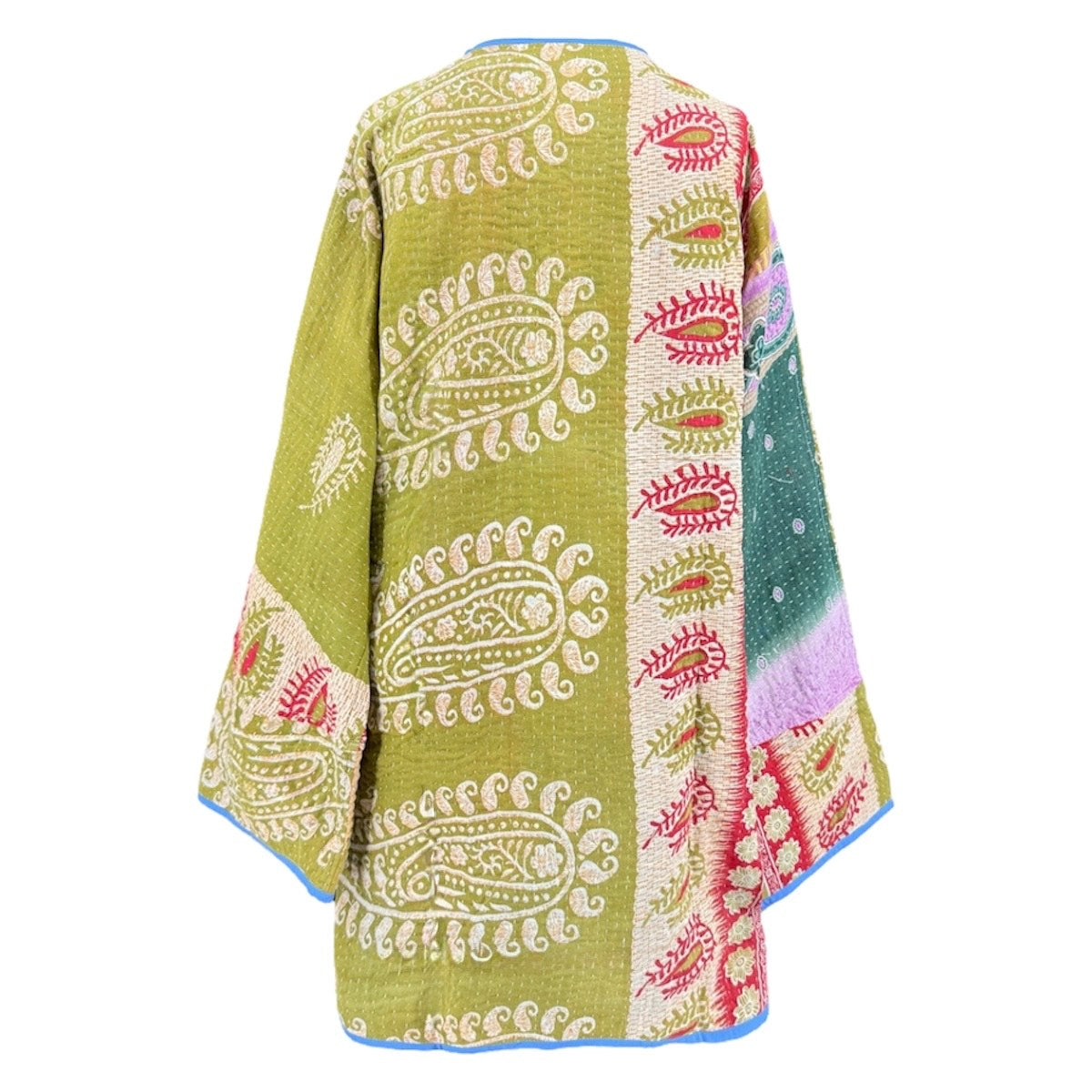 Juhu Kantha Quilted Cotton Jacket Reversible One of a Kind