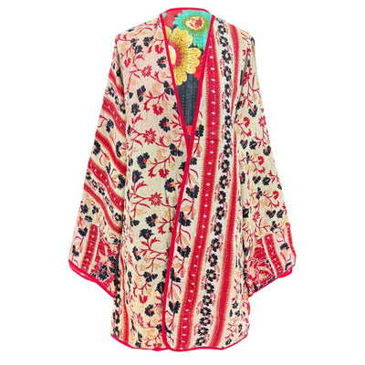 Benaulim Kantha Quilted Cotton Jacket Reversible
