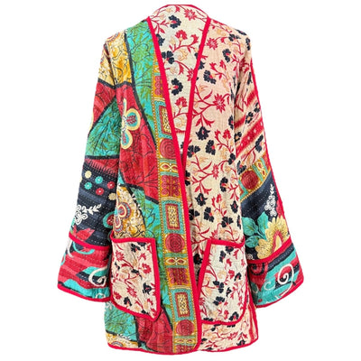 Benaulim Cotton Kantha Jacket One of a Kind