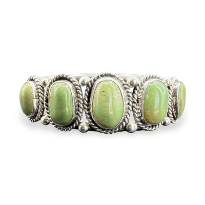 Vintage Navajo Sterling Silver Royston Turquoise Cuff One of a Kind