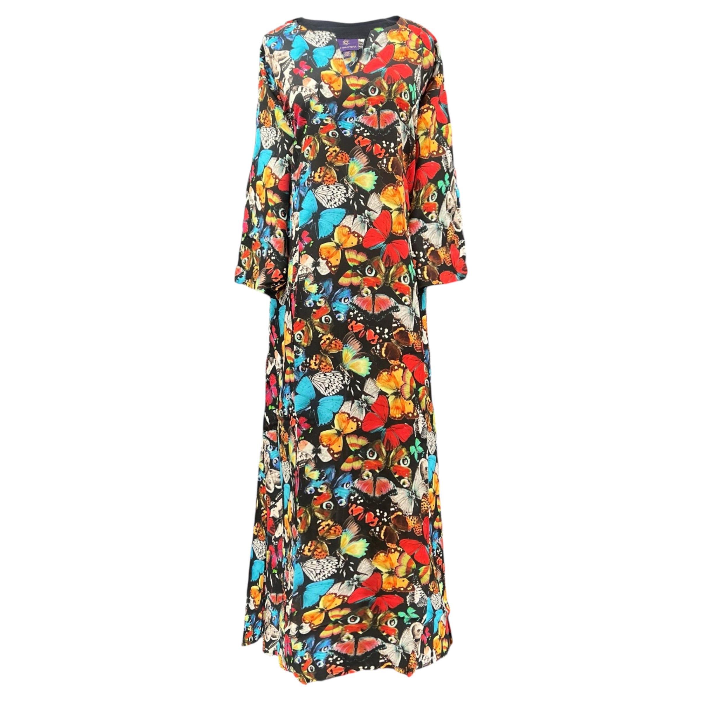 Madama Butterfly Italian Silk Long Tunic