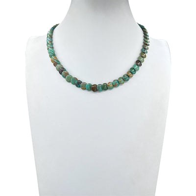 Rare Royston Disc Turquoise Necklace Santo Domingo