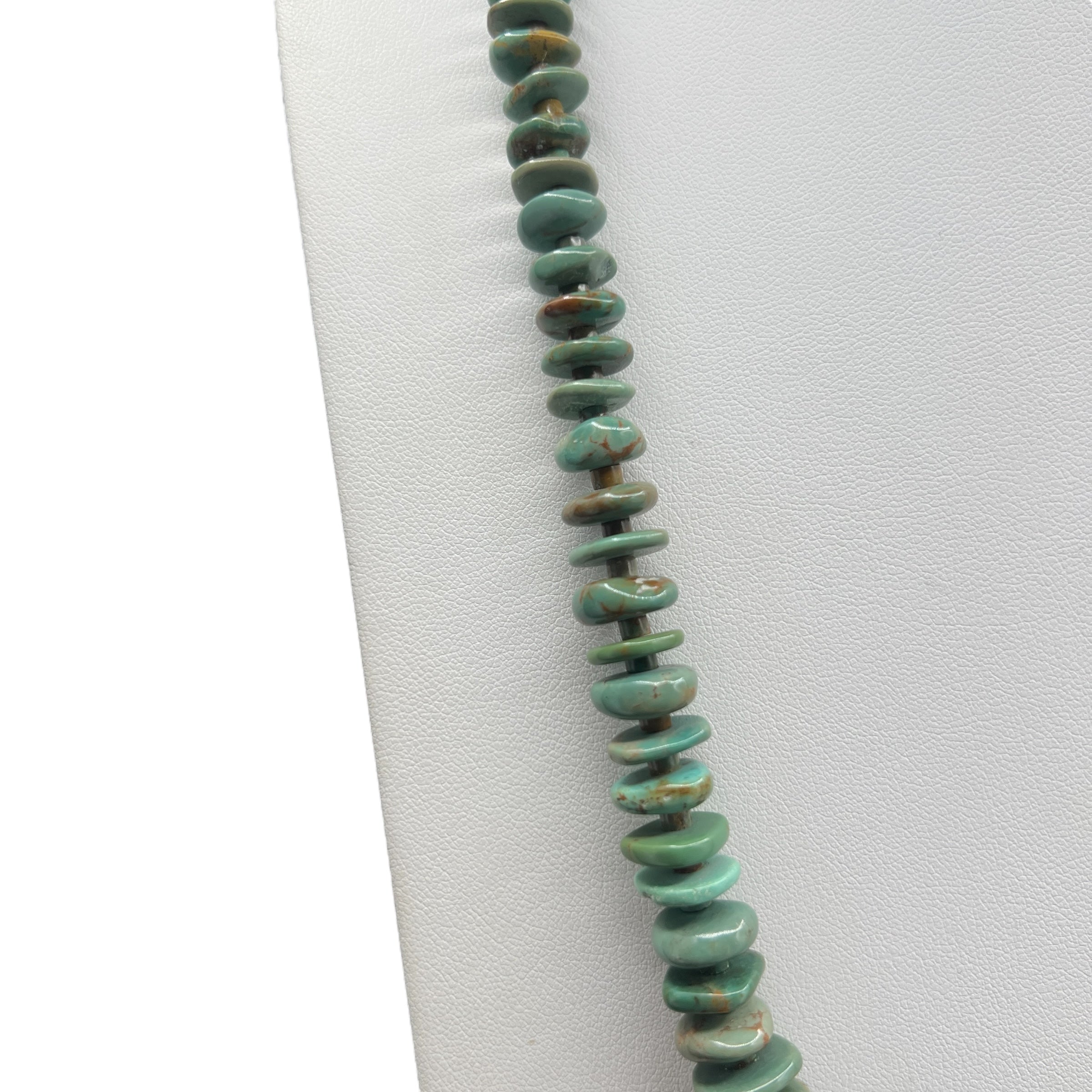Rare Fox Graduated Turquoise Necklace Santo Domingo