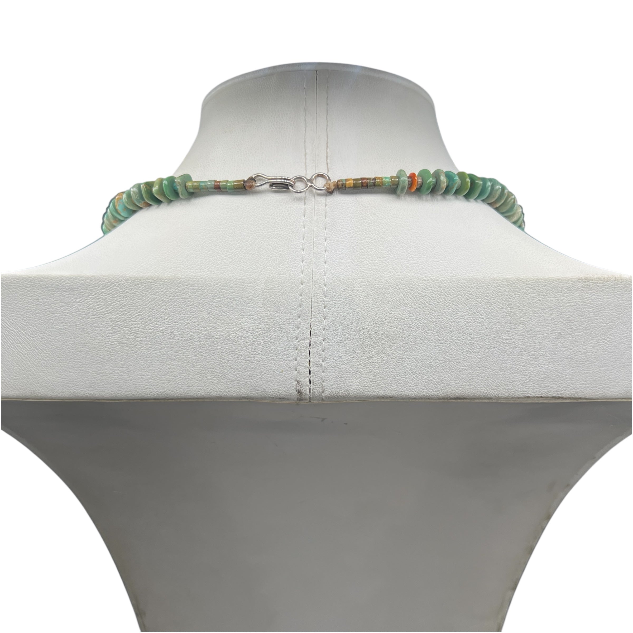 Rare Fox Graduated Turquoise Necklace Santo Domingo