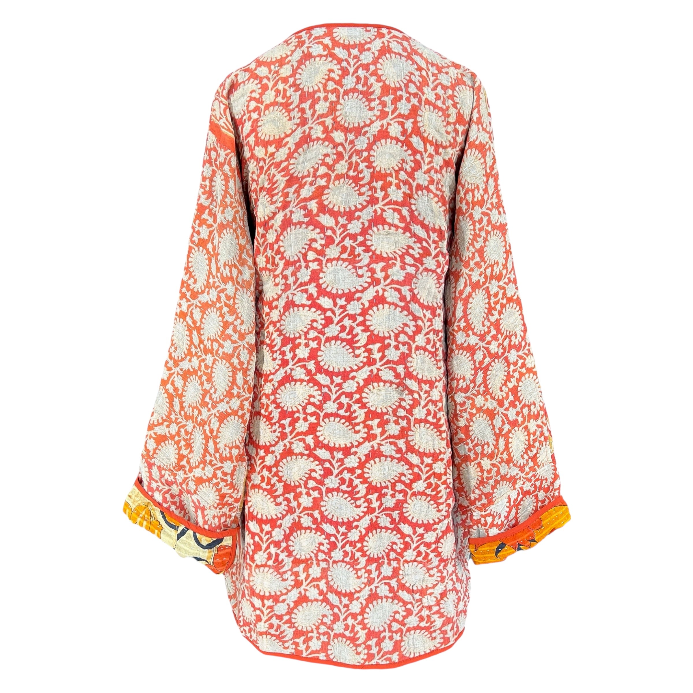 Sunshine Suriya Floral Cotton Kantha Coat