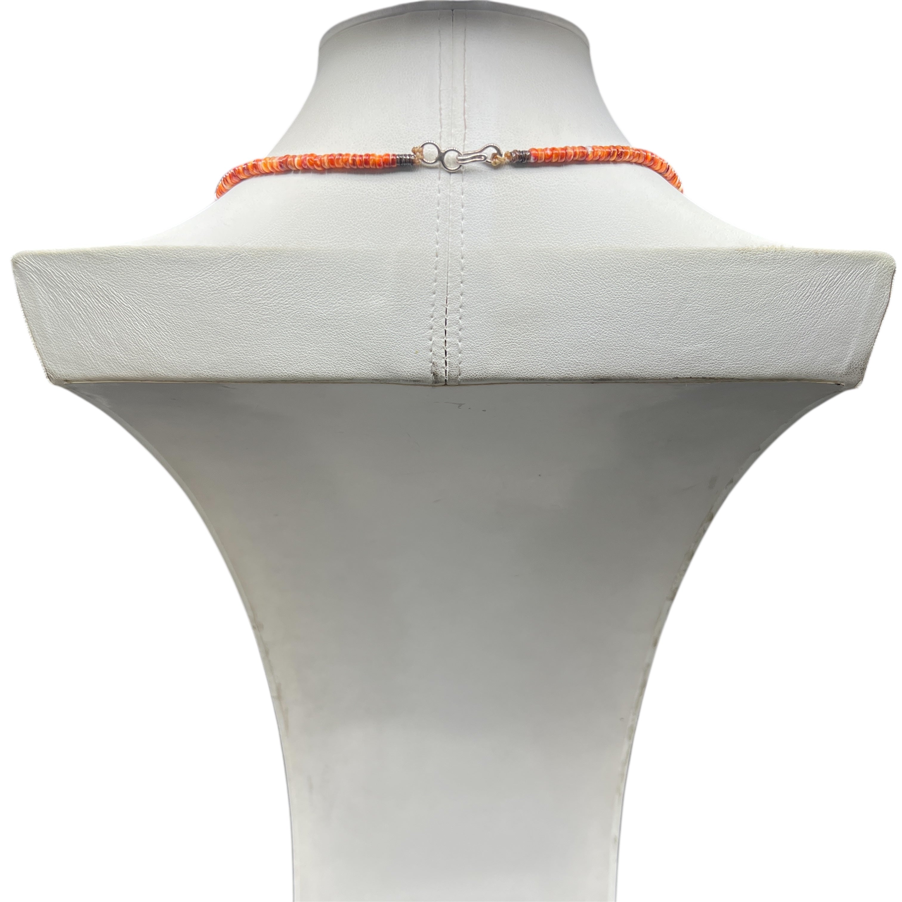 Orange and Red Spiny Oyster Necklace Santo Domingo