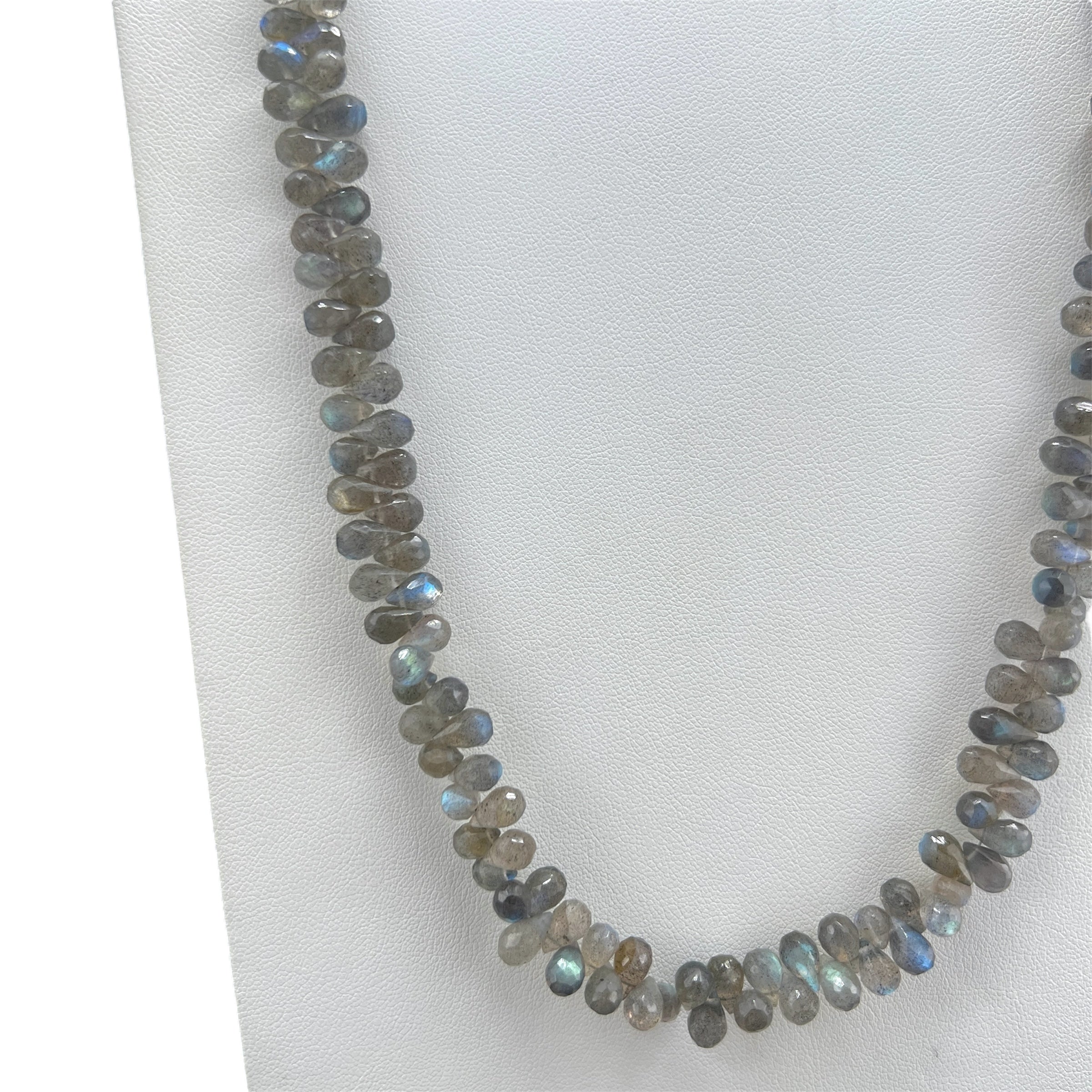 Semi-Precious Labradorite Drop Necklace