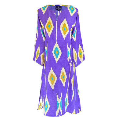Tashkent Purple Italian Silk Tunic