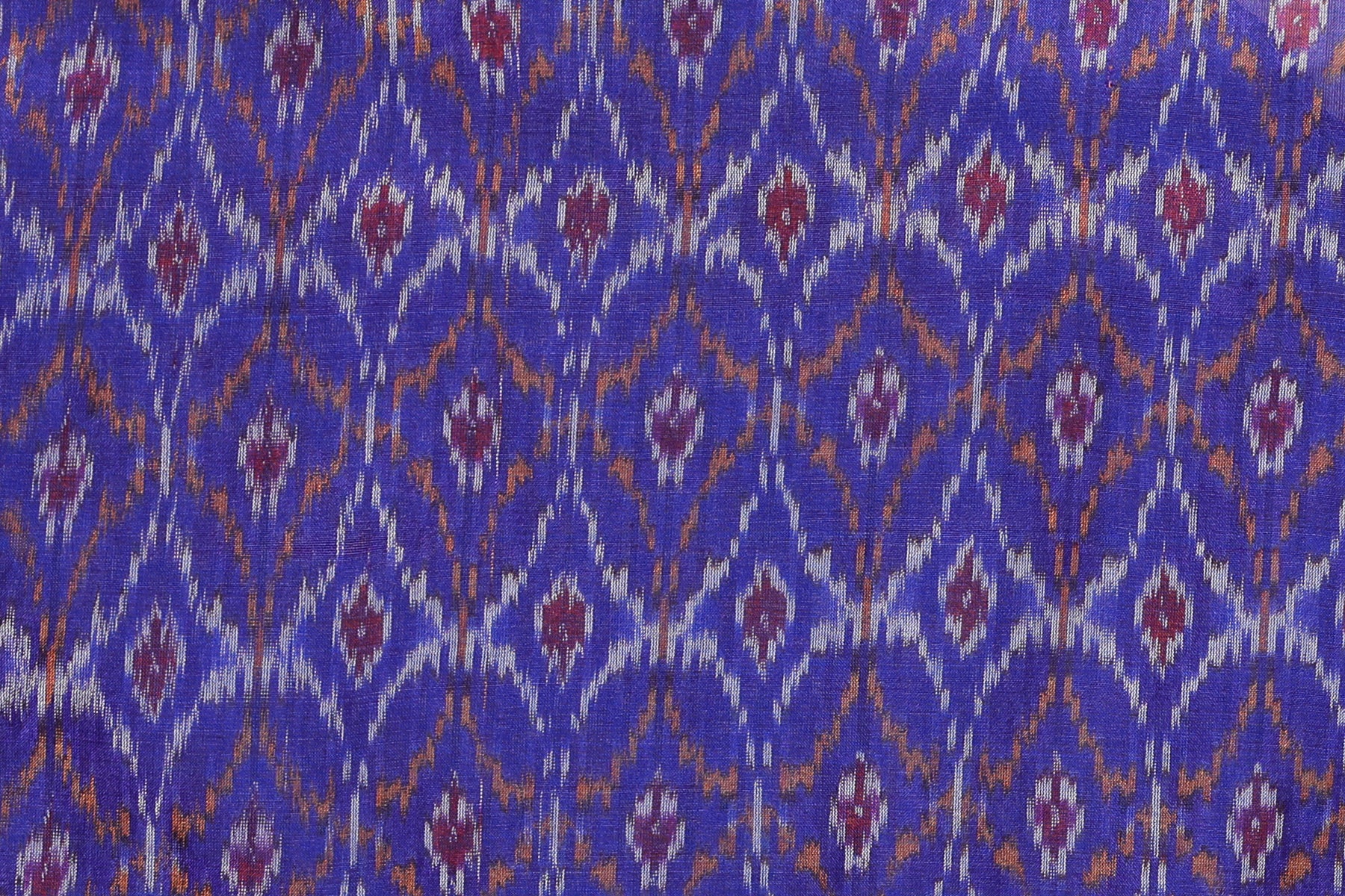 Purple Princess Silk Cotton Ikat Maxi