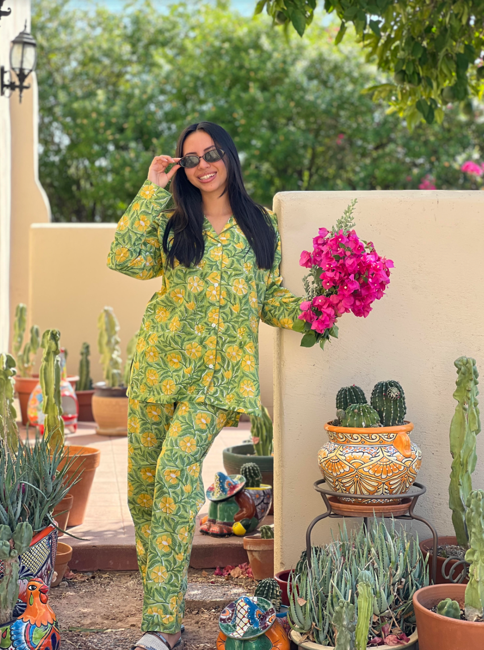 Lima Limone Long Sleeve Pajamas