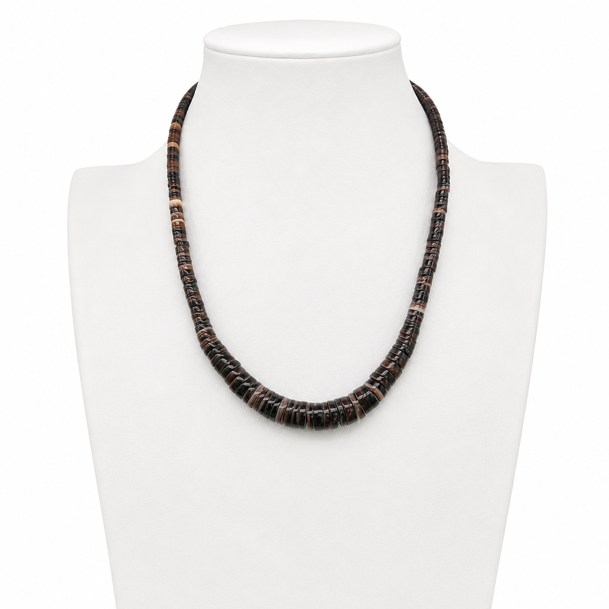 Vintage Natural Shell Heishi Santo Domingo Necklace