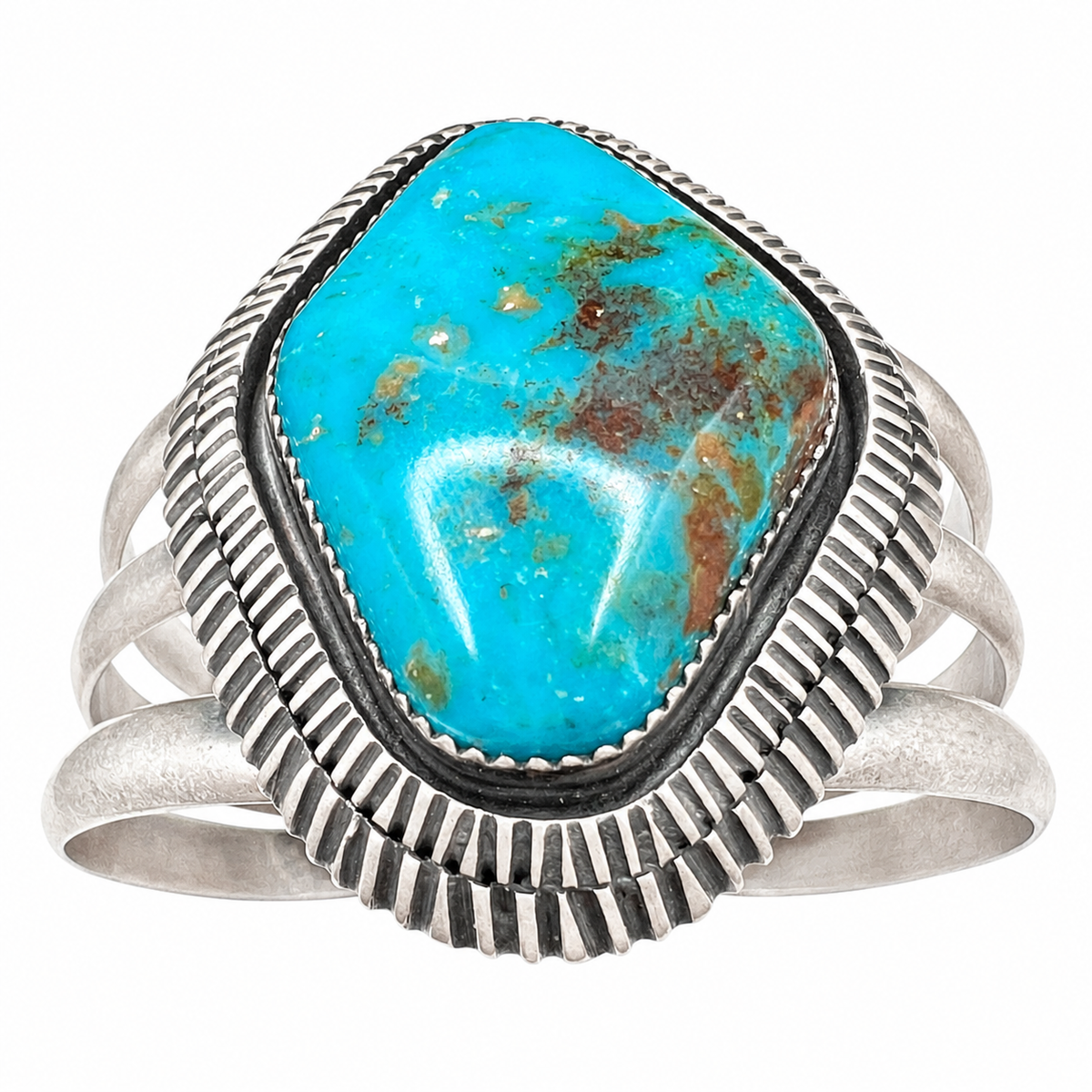 Vintage Royston Turquoise and Silver Bracelet Navajo