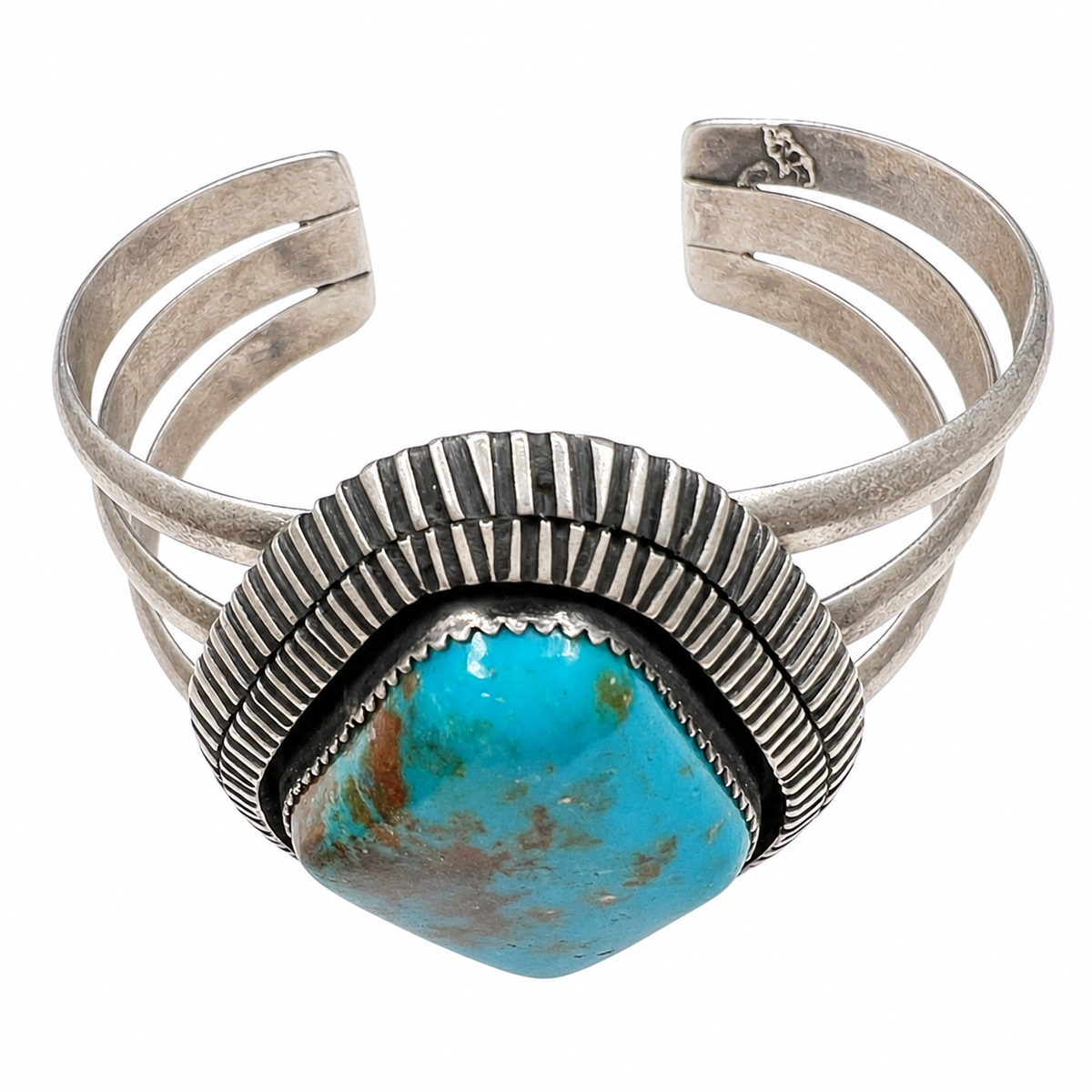 Vintage Royston Turquoise and Silver Bracelet Navajo