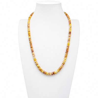 Rare Yellow Spiny Oyster Shell Graduated Necklace