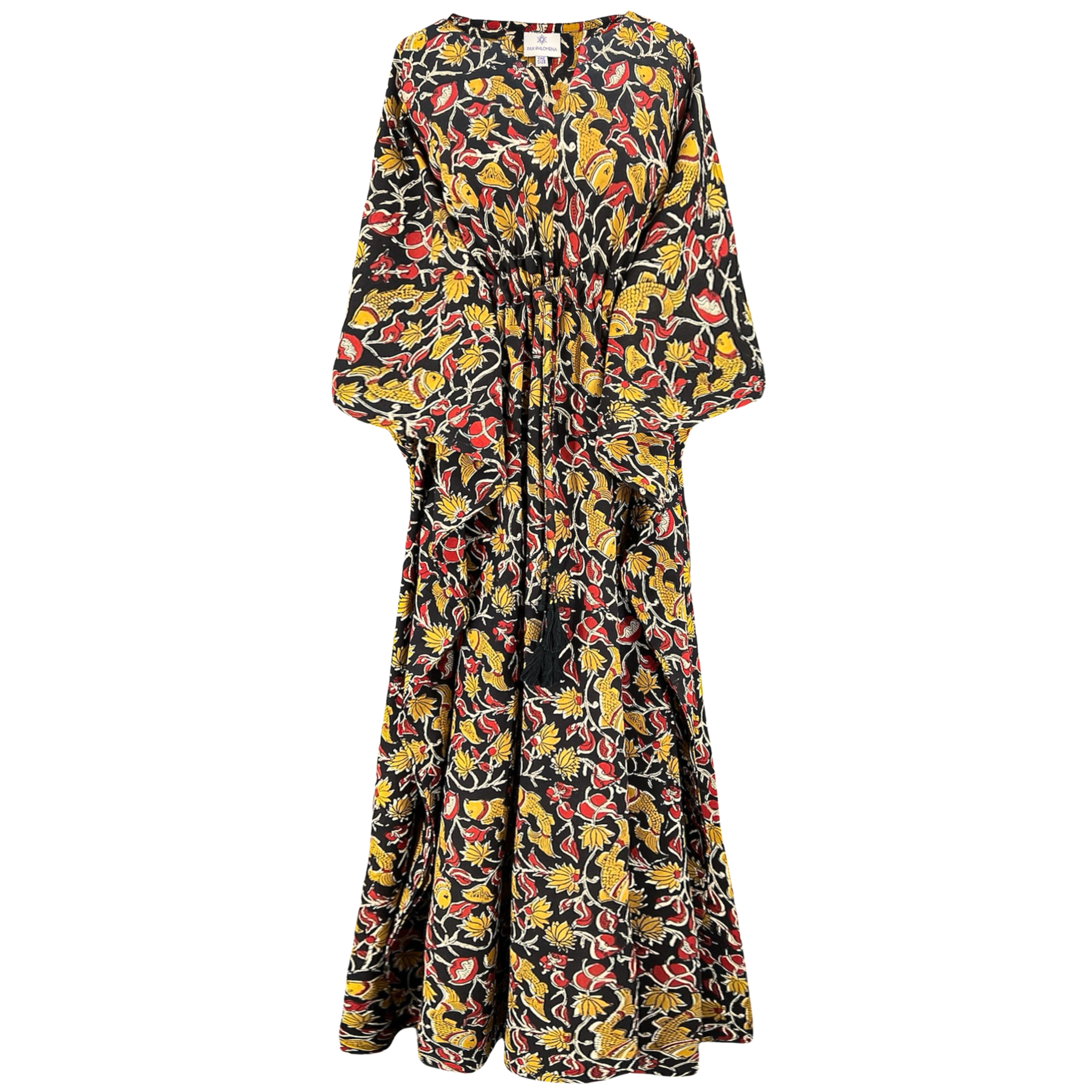 Feng Shui Fish Maxi Kaftan Dress Limited Edition