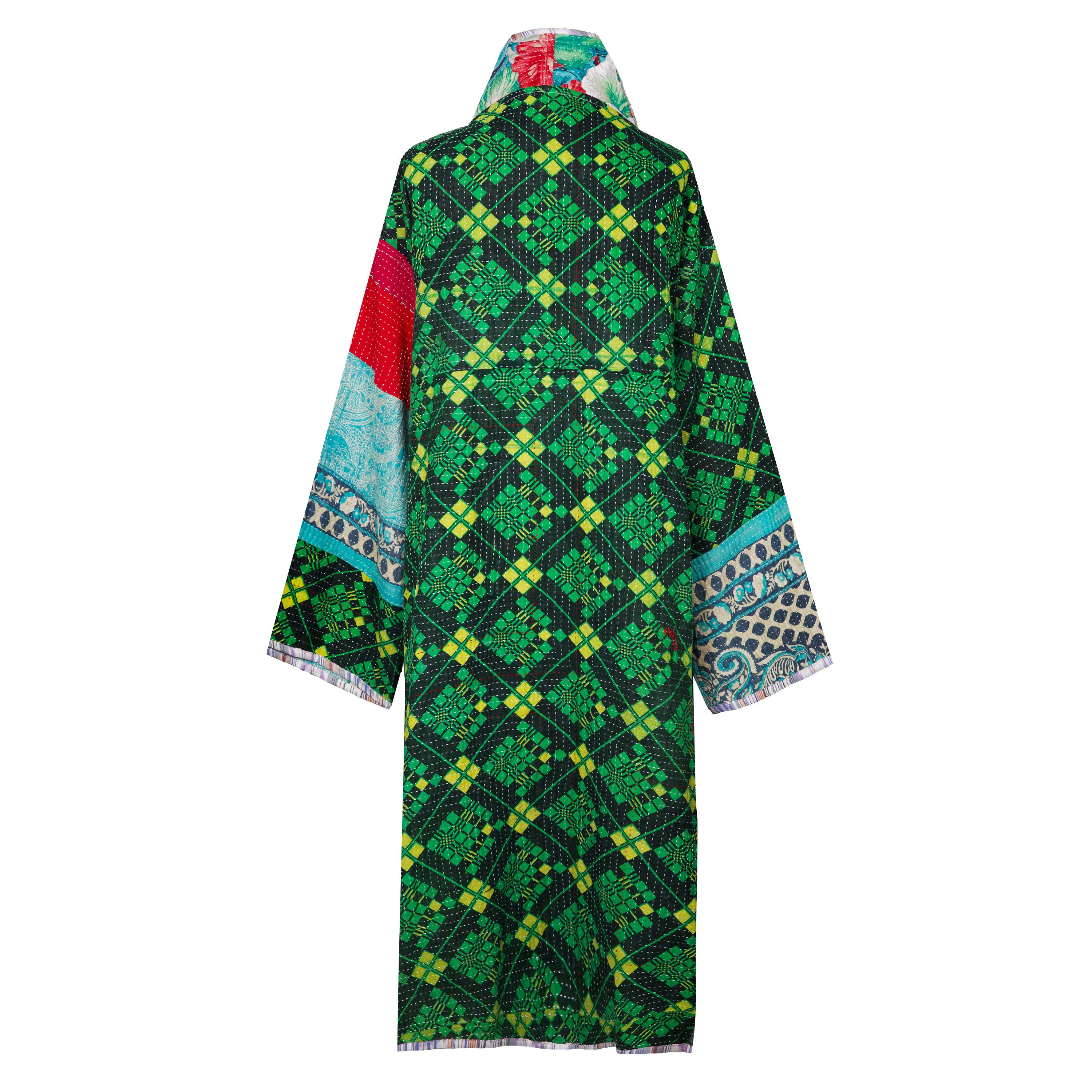 Tia Cotton Vintage Quilted Kantha Coat ONE OF KIND