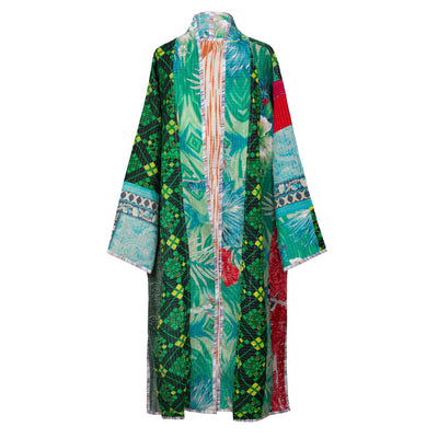 Tia Cotton Vintage Quilted Kantha Coat ONE OF KIND