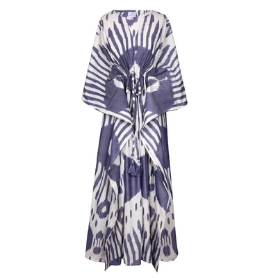 Rio Maggiore Cotton Ikat Handwoven Maxi Kaftan Dress ONLY TWO AVAILABLE