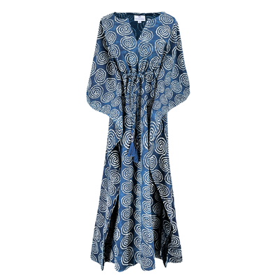 Karma Indigo Maxi Kaftan Dress