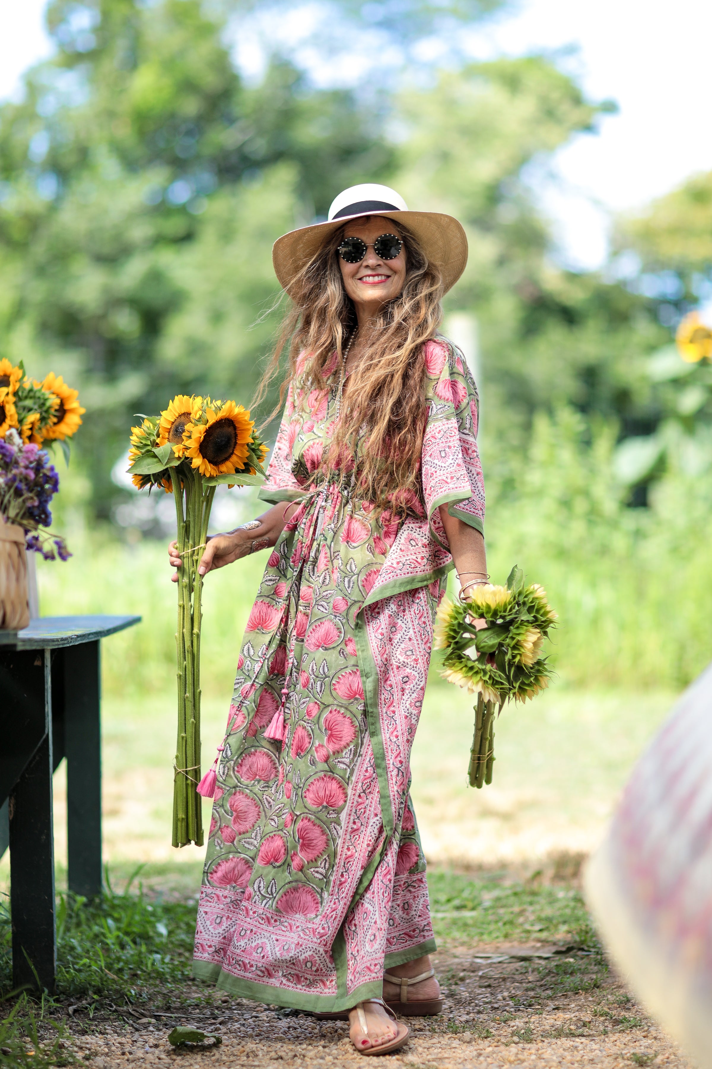 Francis Floral Maxi Kaftan Dress