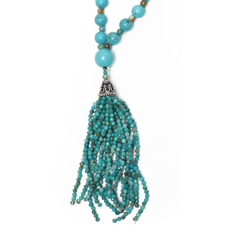 Semi Precious Turquoise/Howlite Mala