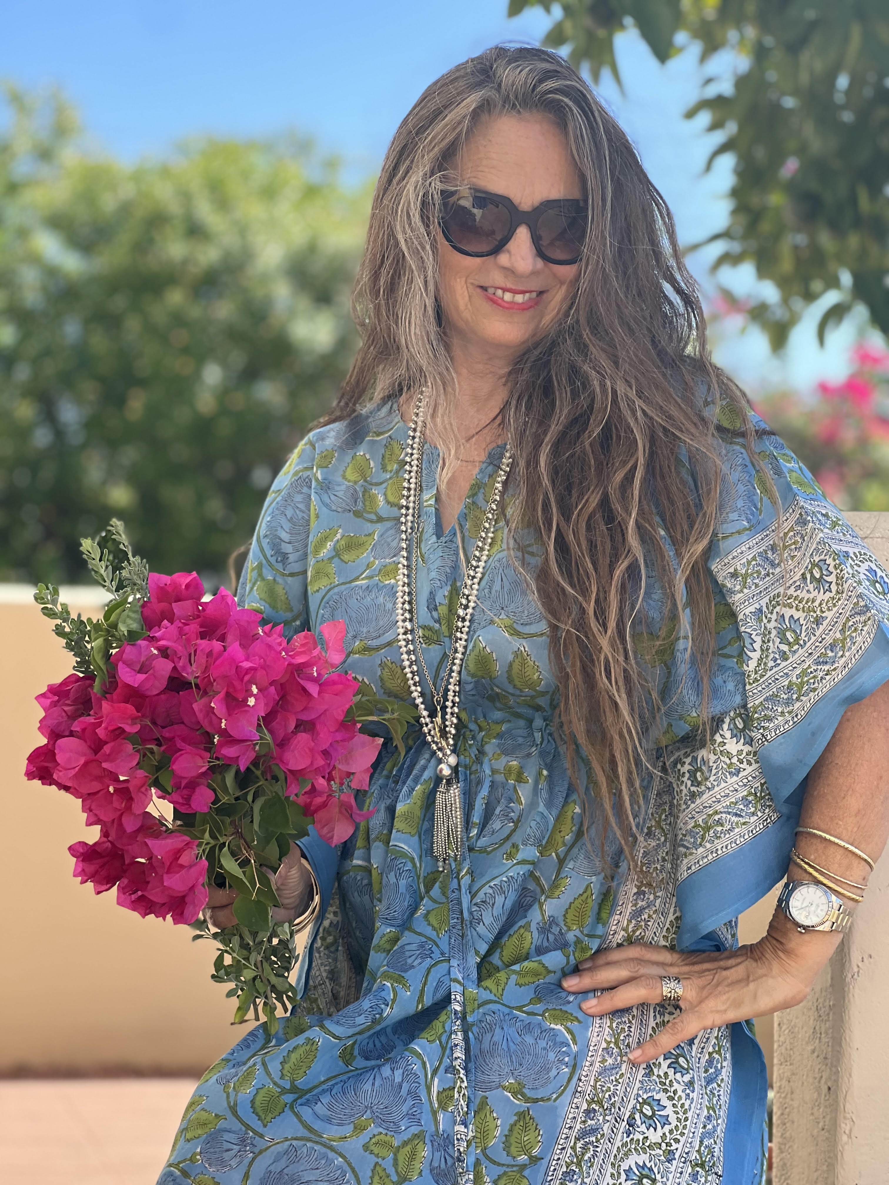 Florence Floral Maxi Kaftan Dress