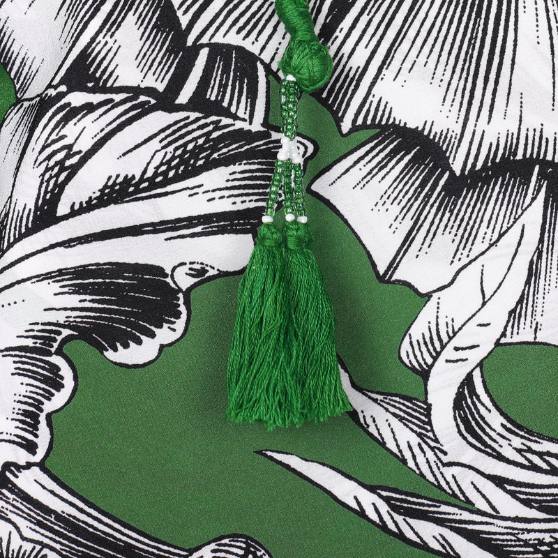 Giardino Verde Italian Silk Short Kaftan