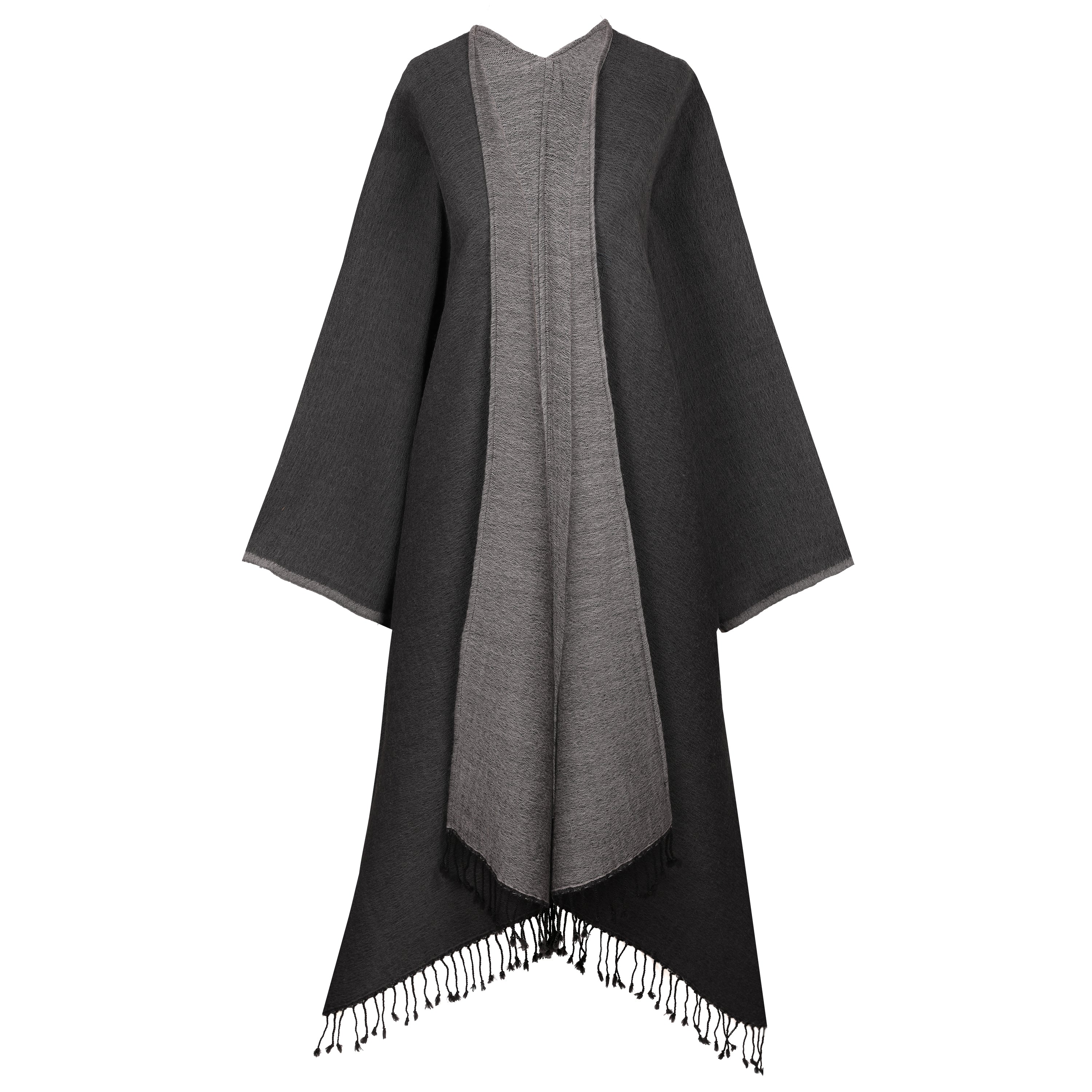 Grey Matter Boiled Wool Kimono Coat ONE OF A KIND