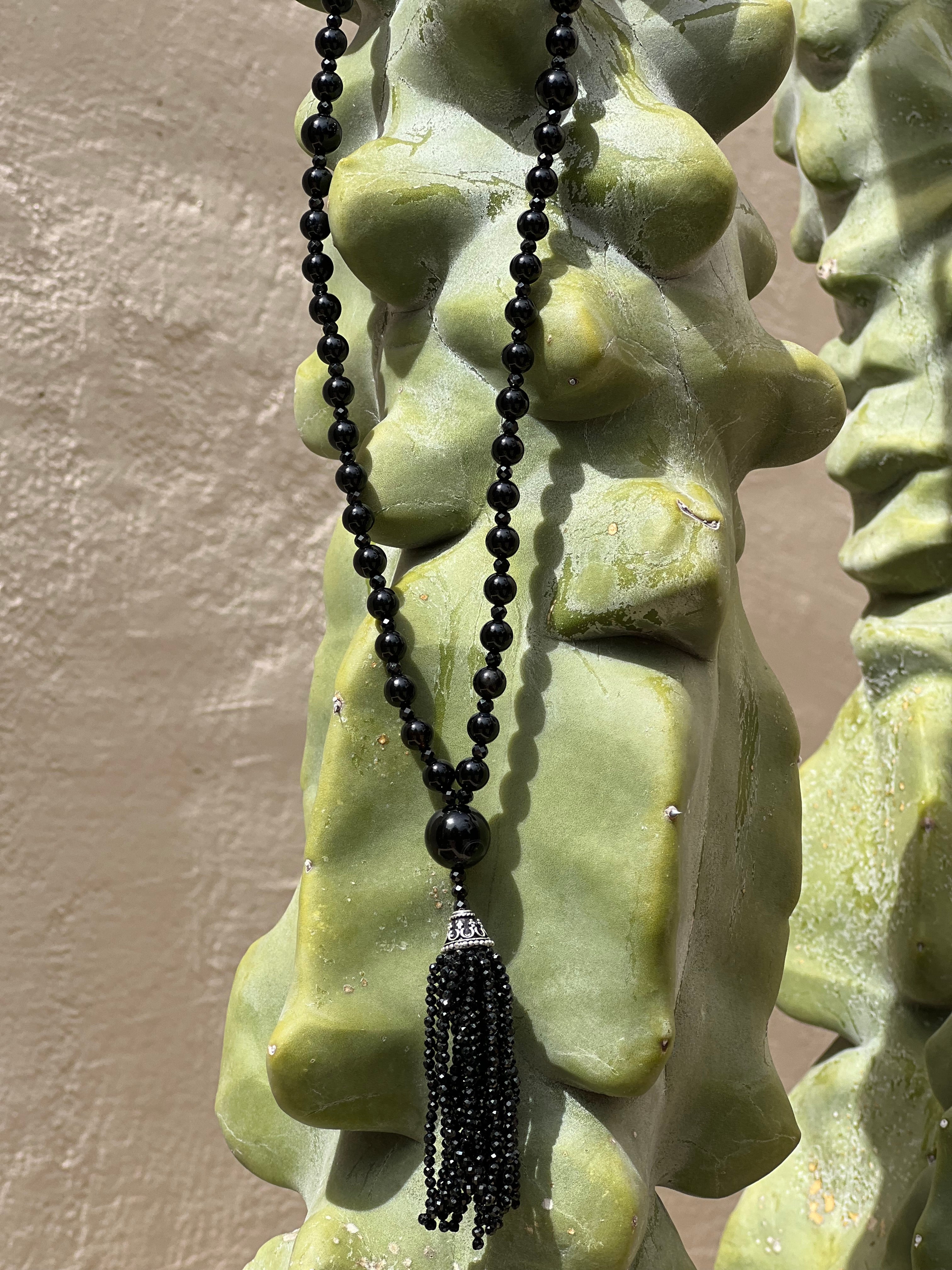 Semi Precious Black Onyx Mala